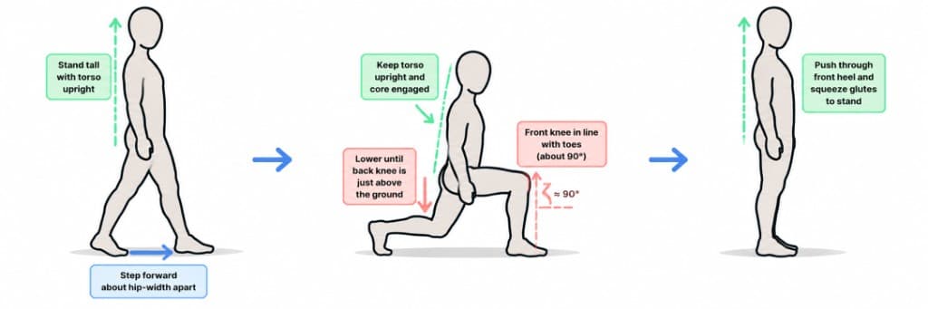 Forward Lunge exercise guide